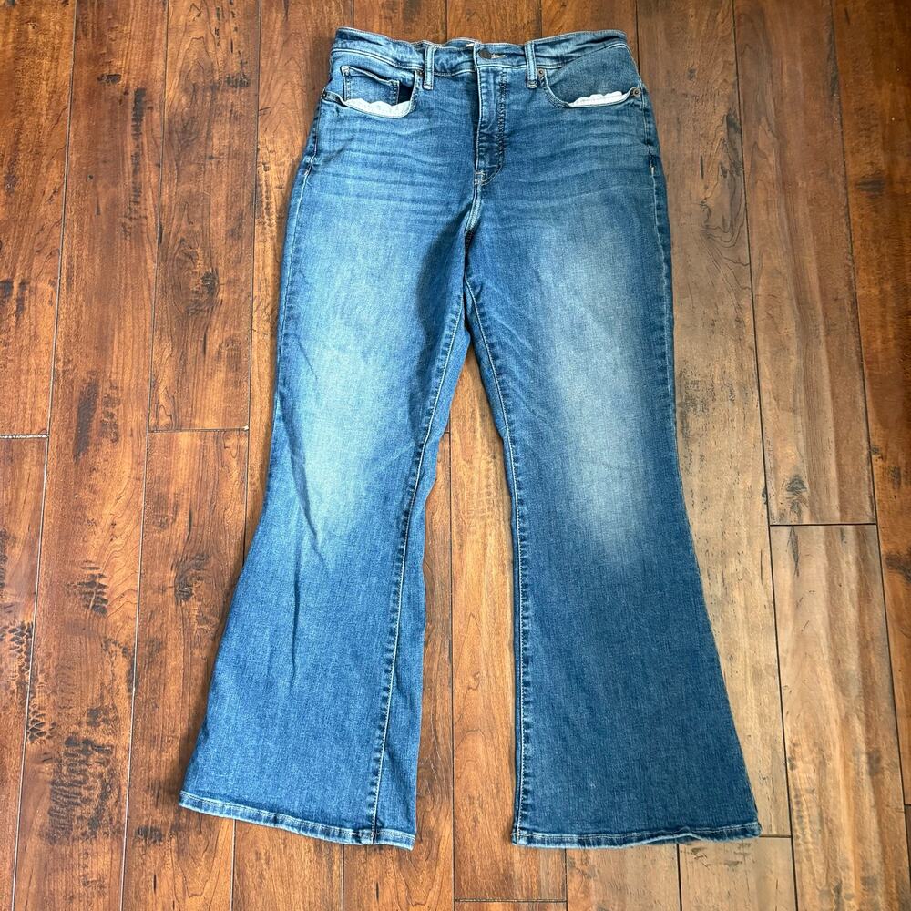 Lucky Brand Stevie Jeans Womens 12/31 Waist Blue Medium Wash High Rise Flare